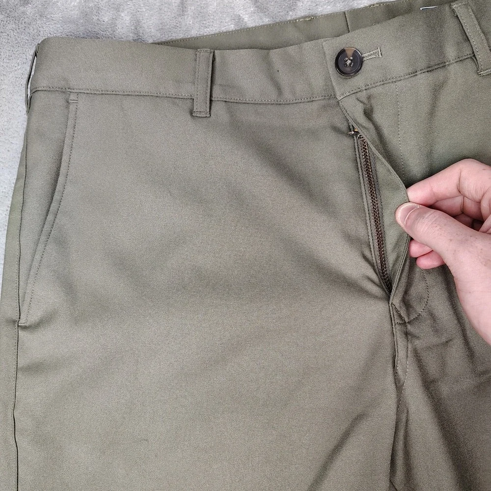 Mizzen Main Pants Men 36x32 Green Baron Chino Golf Performance Straight Athletic - Picture 6 of 14